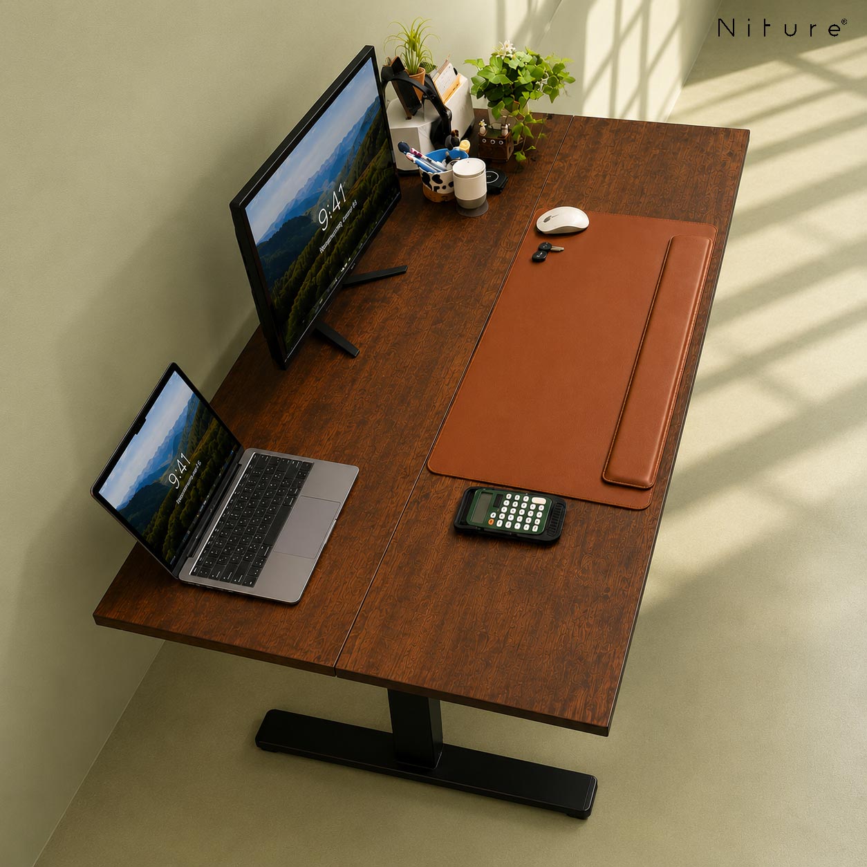 Niture tilt desk solid wood