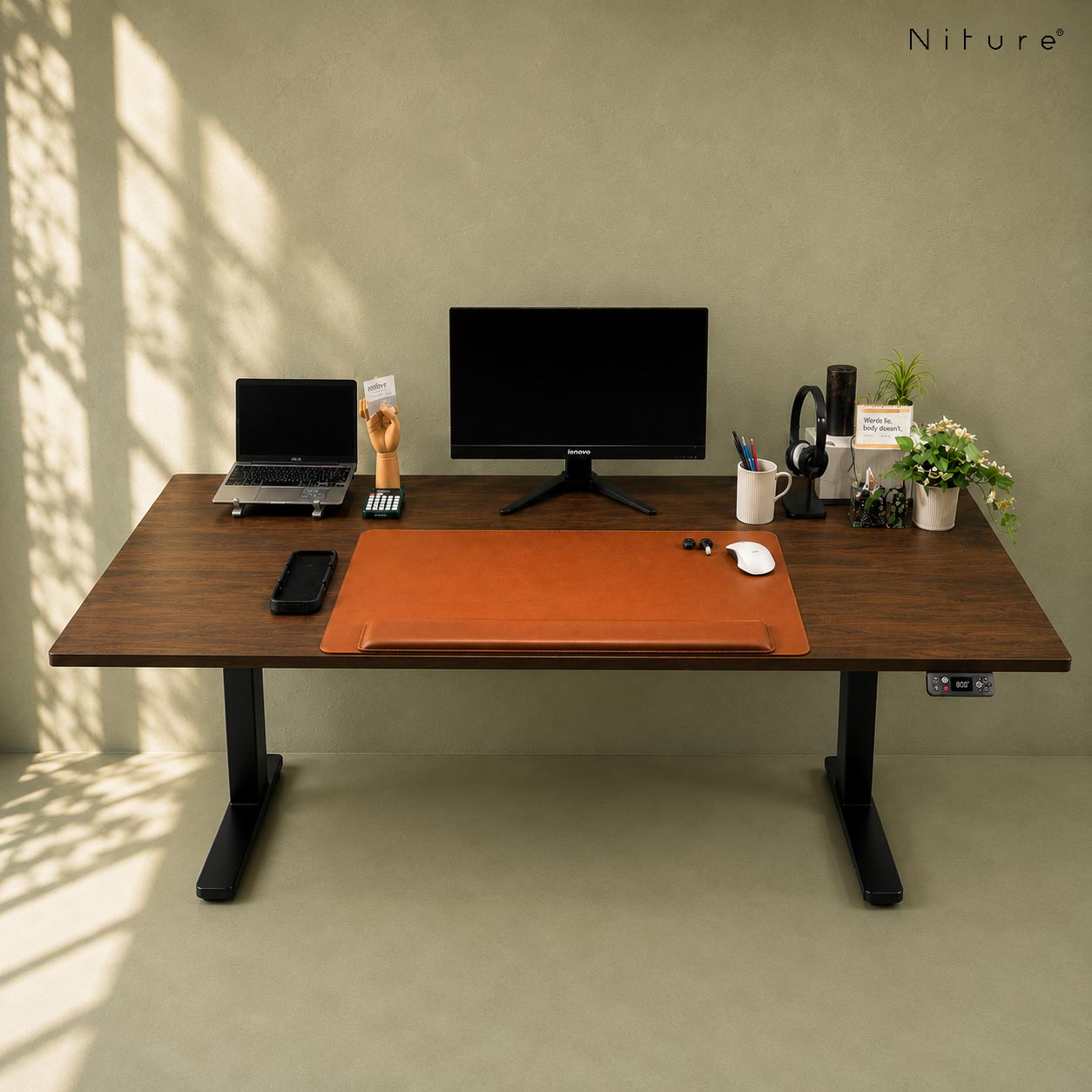 Niture tilt desk solid wood