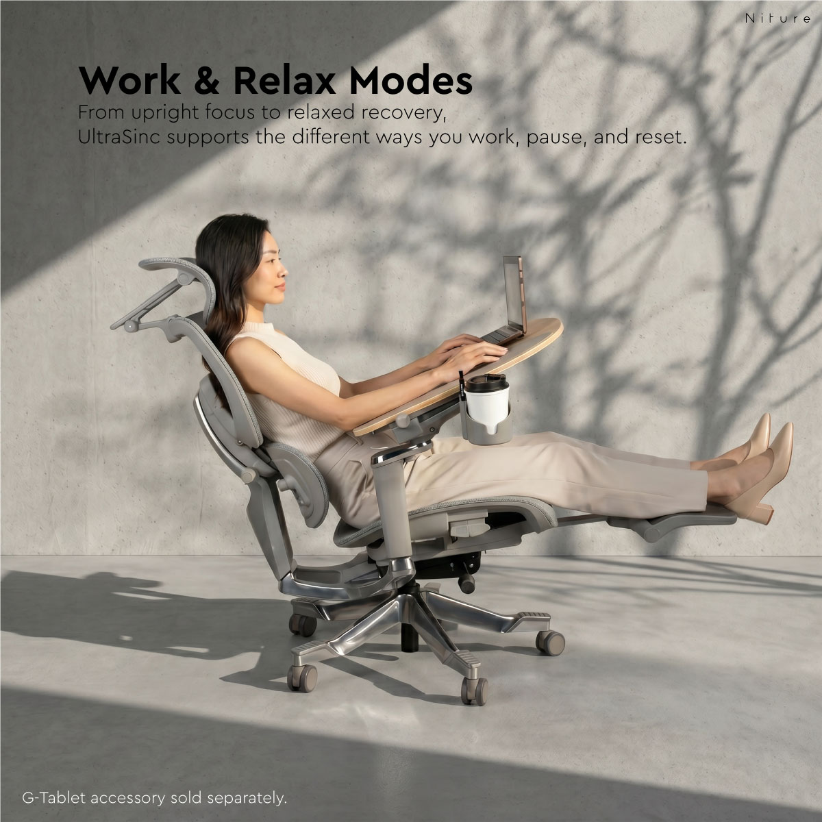 UltraSinc work and relax mode with G-Tablet accessory