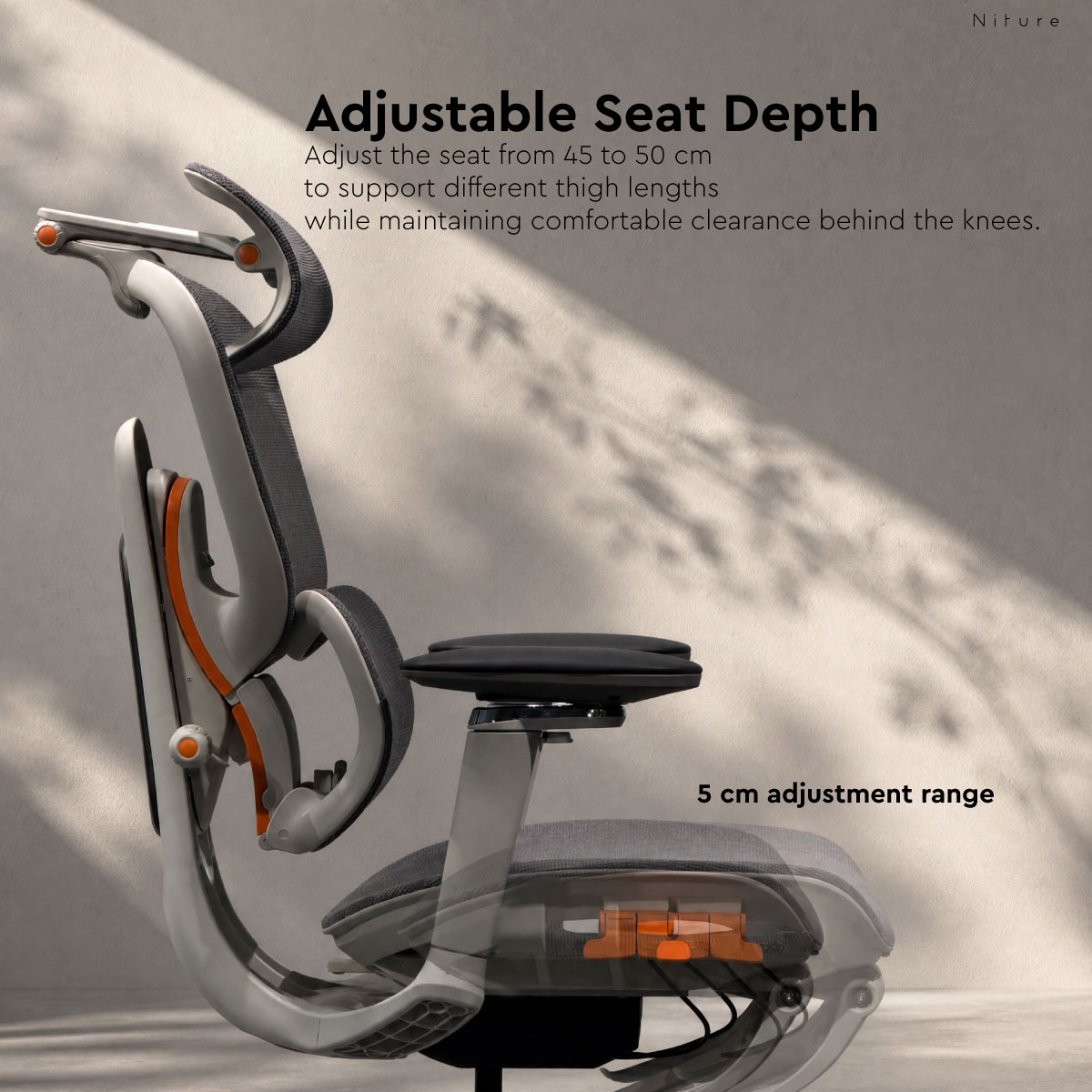 Niture Sinc Air with Adjustable Seat Depth