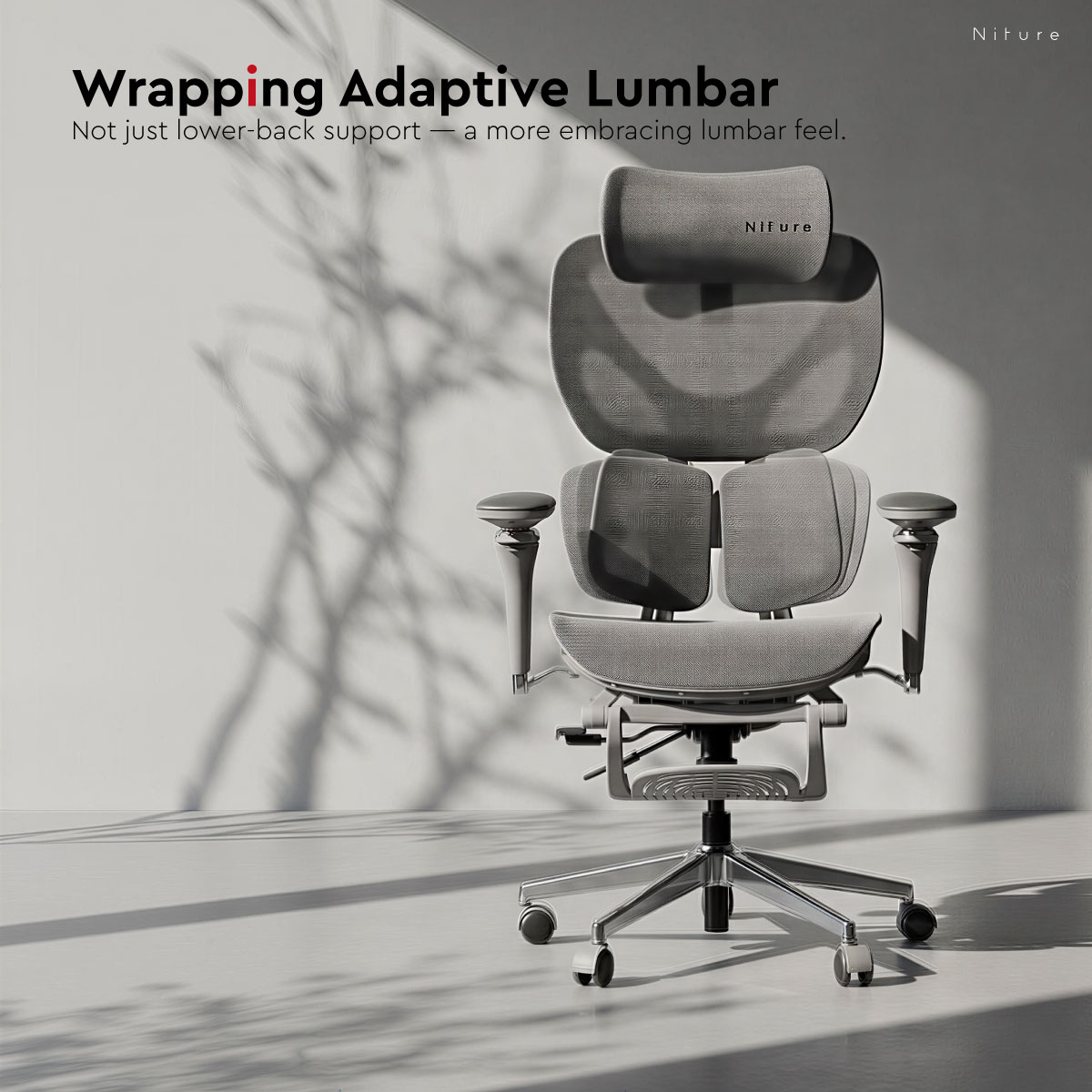 Hammock 2 Twin Dynamic Lumbar Support with two wrapping lumbar sections