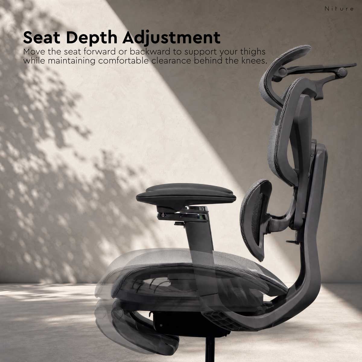 SINC 2 sliding seat-depth adjustment