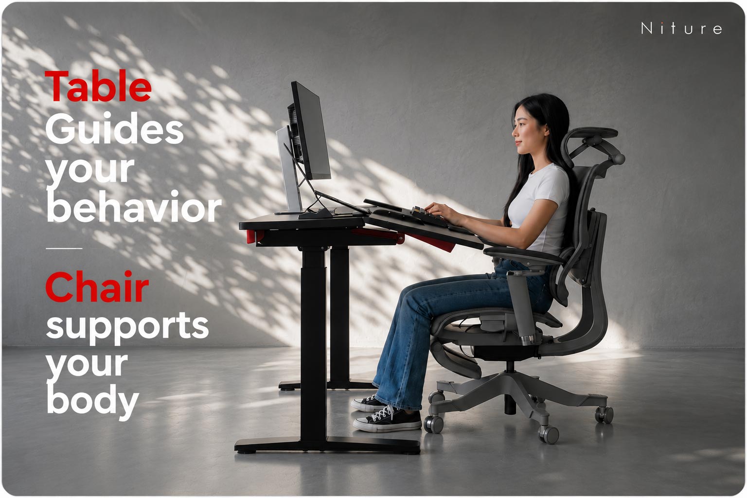Table guides your behavior chair support your body