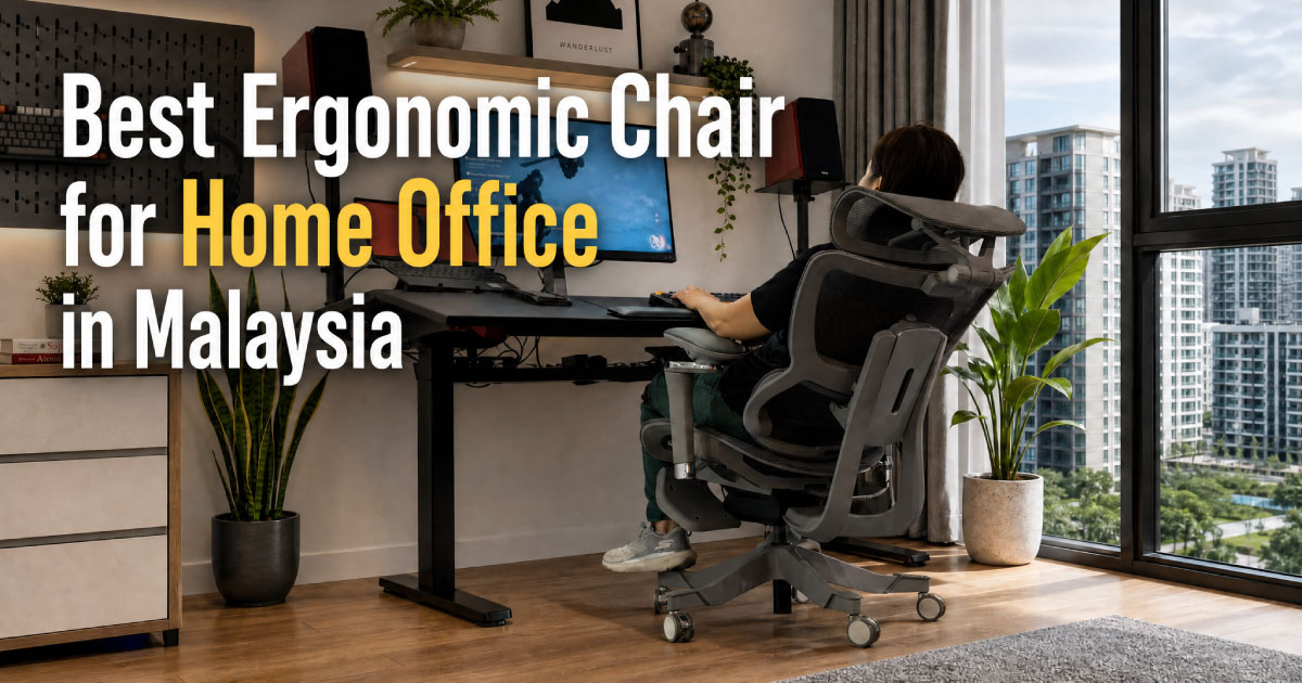 Niture ergonomic chair in a Malaysian home office setup